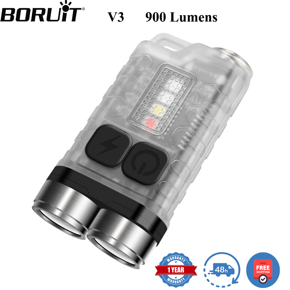 Fishing Light - BORUiT V3 Torcia LED Portachiavi 900LM