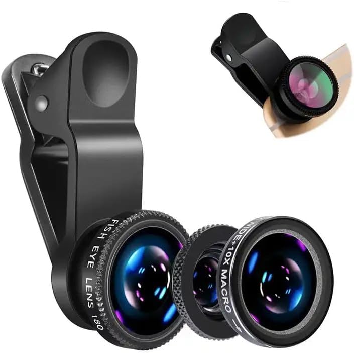Fishing Camera - Obiettivo 3in1 Fisheye Grandangolare per Microcamera
