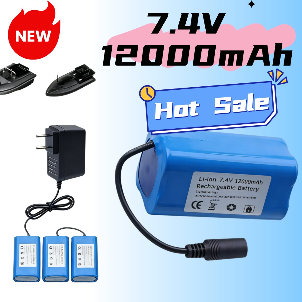 Batteria 7.4V 12000mAh con Car - Fish Finder Charger recensione e prezzo